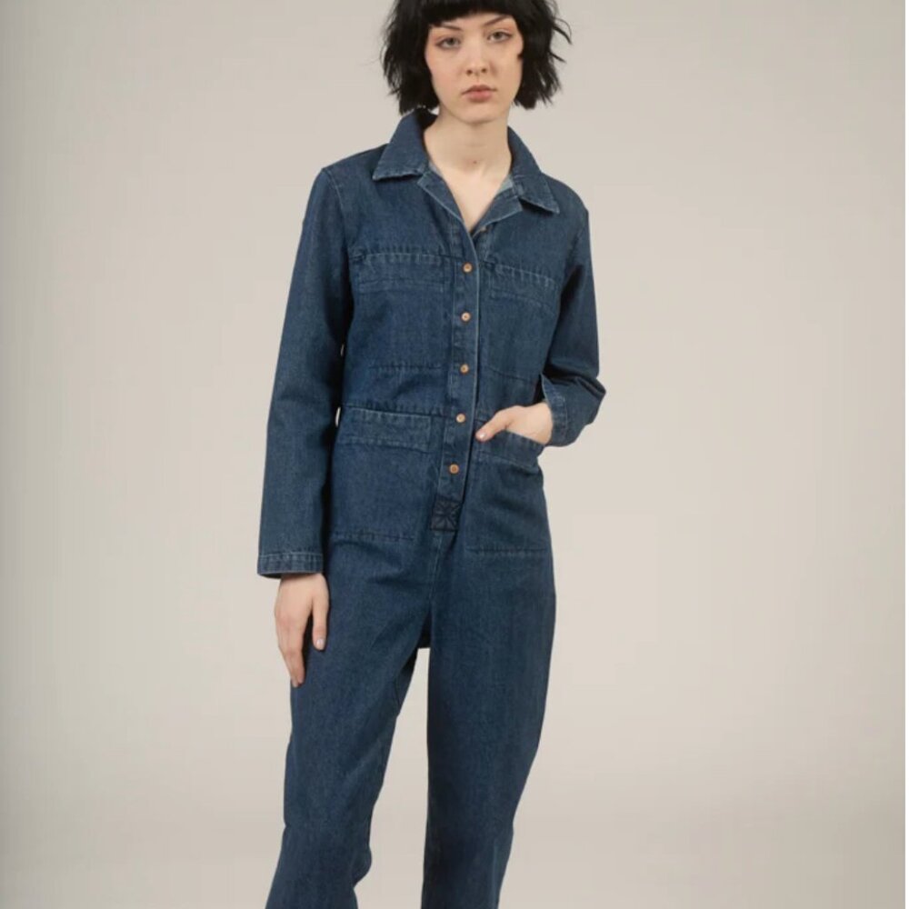 Ilana Kohn Petite Tia Coverall | Denim Jumpsuit | OOP